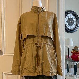 Michael Kors Women's Tan Windbreaker Jacket